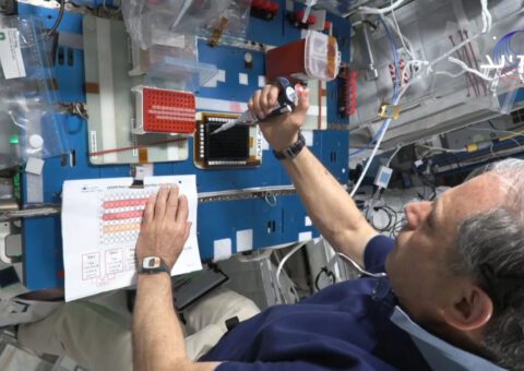 Eytan Stibbe on the International Space Station